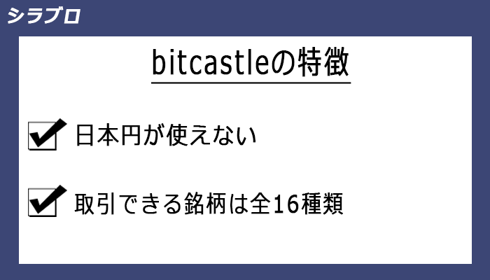 bitcastleの特徴